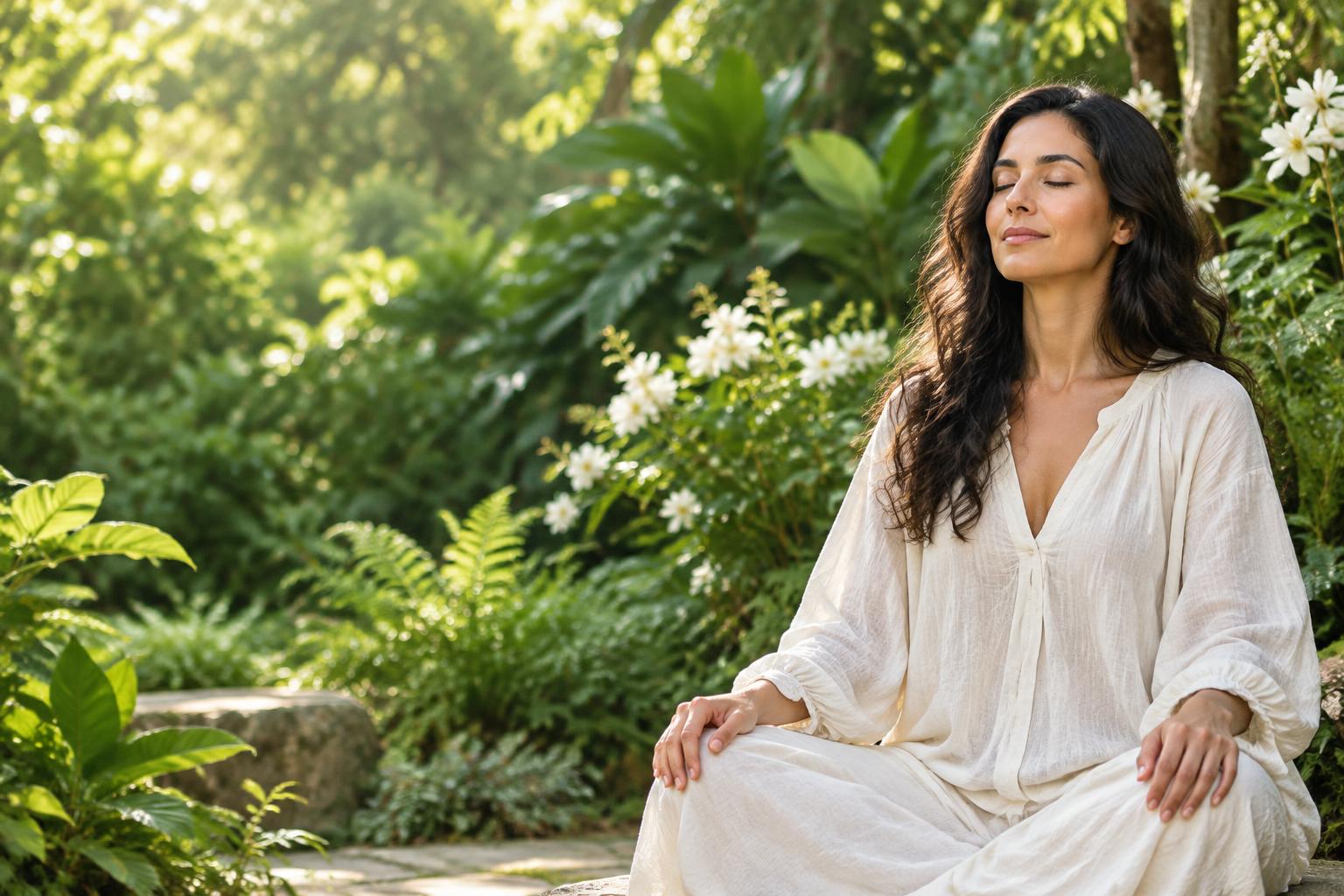 Quiet garden reflection — Awakening Your Inner Senses
