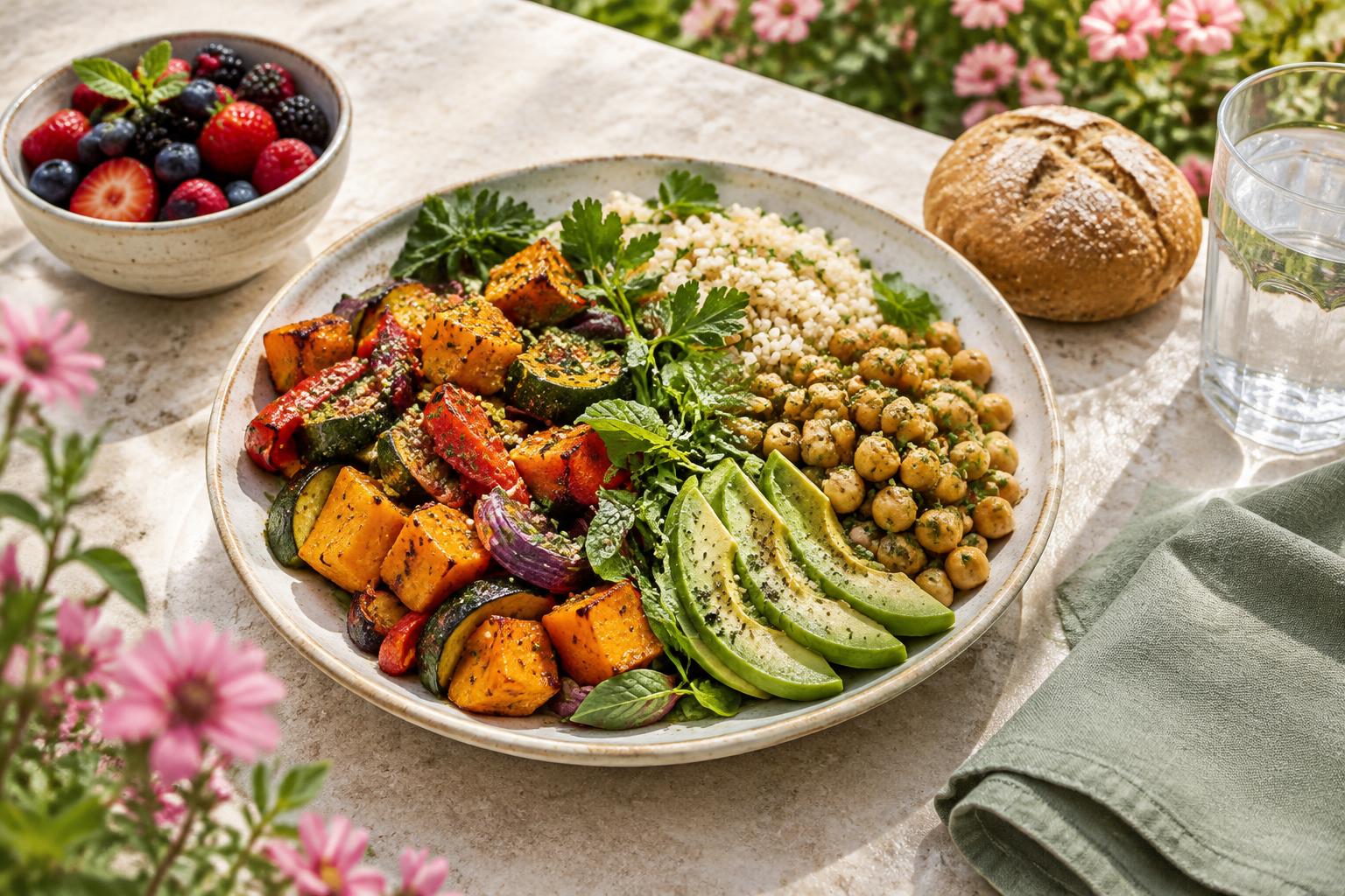 An inviting colourful lunch — Foundations of Mindful Eating